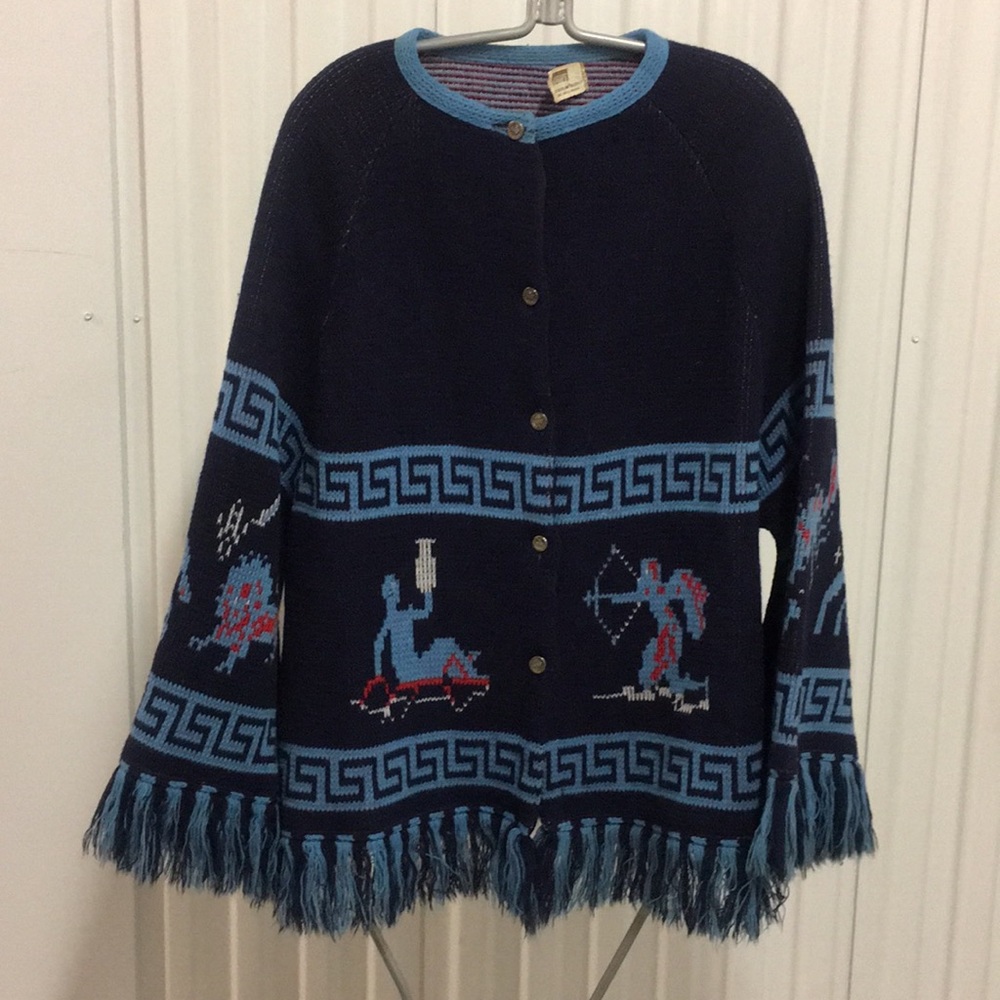 Vintage 70’s astrology sweater